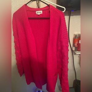 &Merci Brand-New Size M (Oversized) Cardigan Hot Pink
